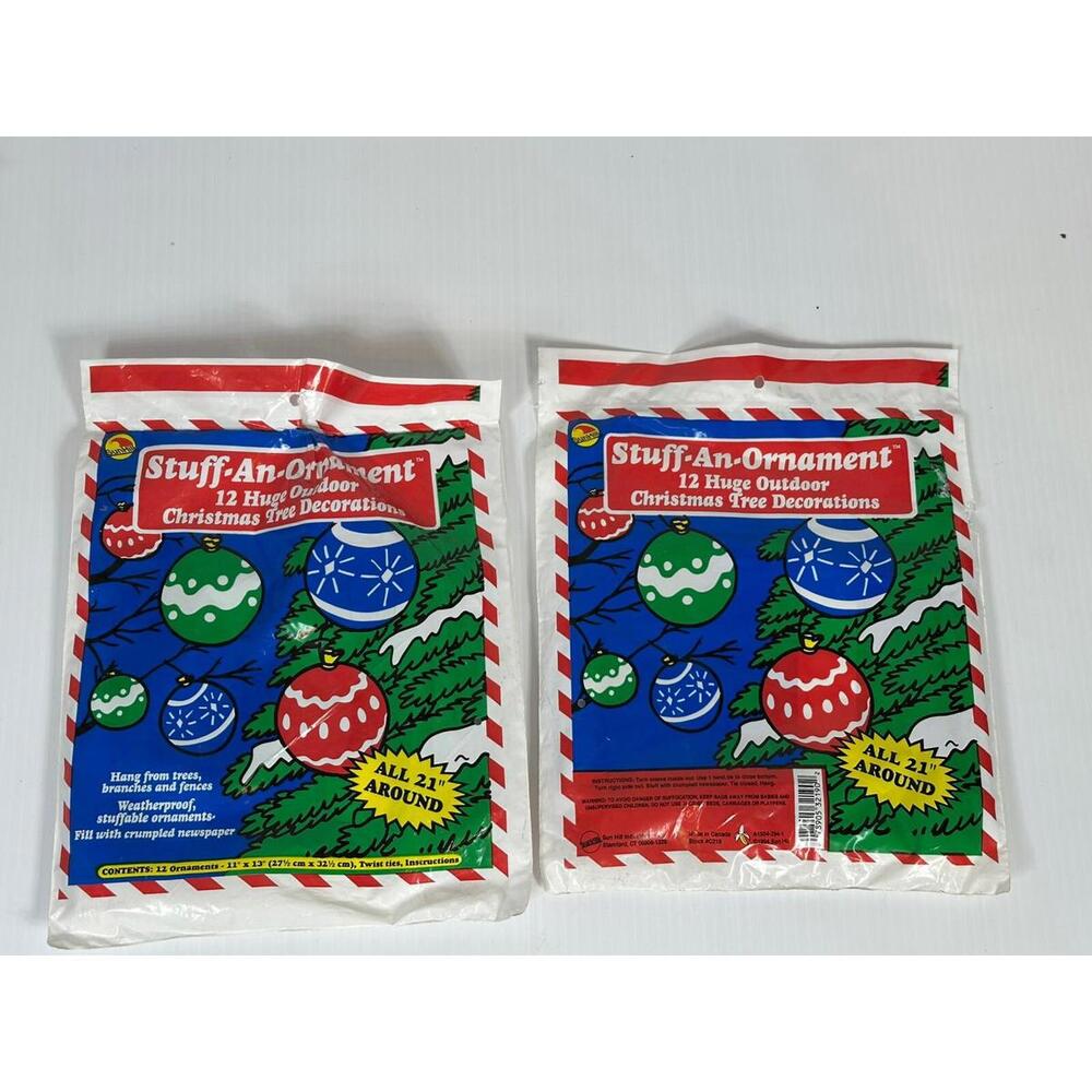 18 Vtg 1994 NOS Sunhill Stuff An Ornament Huge Outdoor Christmas Tree Decor 21”